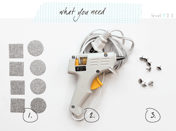 DIY-Glitter-Photo-Corner-Push-Pins Supplies DIY-Glitter-Photo-Corner-Push-Pins Supplies