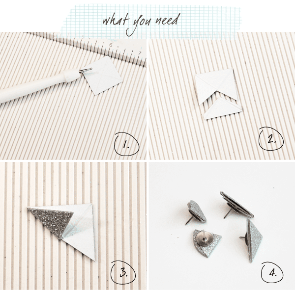 Glitter Photo Corner Pushpins Instructions Glitter Photo Corner Pushpins Instructions