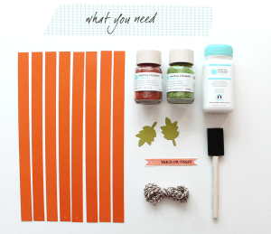 Glitter-Pumpkin Supplies