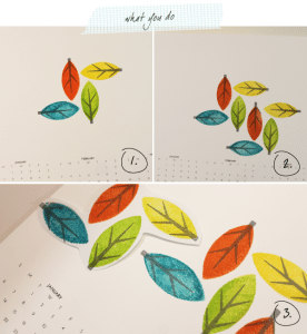 What You Do Modern Leaf Pattern Calendar
