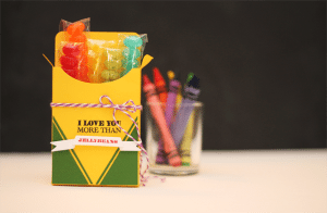 Crayon Box Jelly Bean Favor Box