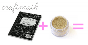 Craft-Math-Glitter Composition Book