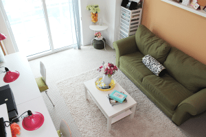 Craft room overhead shot