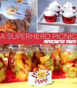 Papercrafted Superhero Treats