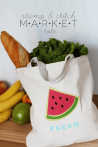 DIY Stamp & Stitch Market Tote
