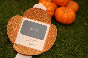 Thanksgiving Autumn Petal Envelope Open