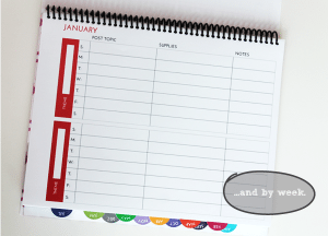 Blog Editorial Calendar Pages Weekly