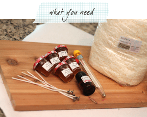 DIY Mason Jar Candles Supplies