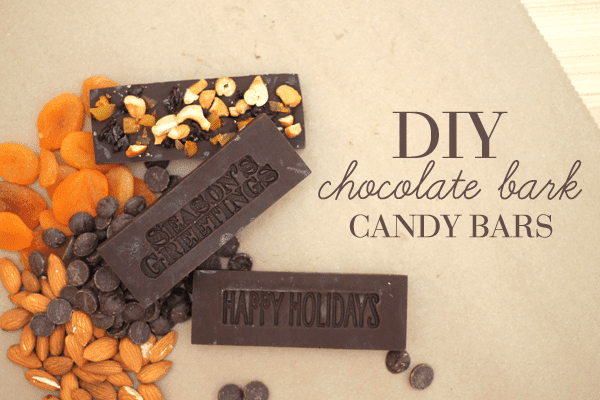 DIY Chocolate Bark Candy Bars Header