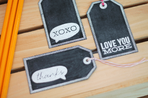 Chalkboard Tags Header