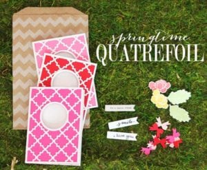 Springtime Quatrefoil Stationery Header