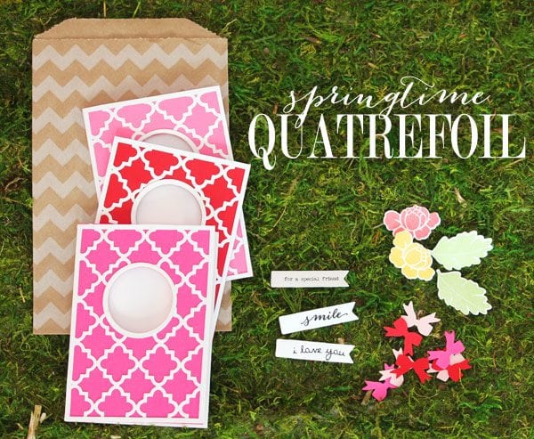 Springtime Quatrefoil Stationery Header