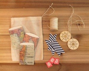 Map Inspired Stationery Bag Kit