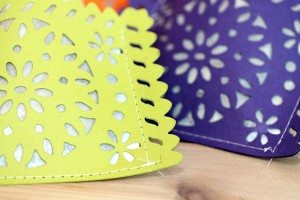 Lifestyle Crafts Doily Banner Die: Create Treat Bags Close
