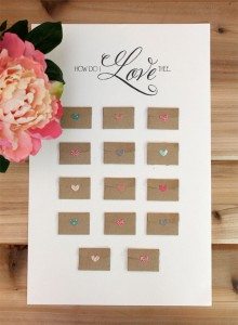 Valentine's Day Advent Calendar Overhead