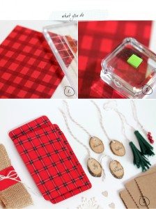 Buffalo Plaid Stationery Instructions
