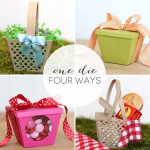 Lifestyle Crafts Basket Die Four Ways | Damask Love