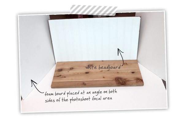 Beadboard Setup for Blog Photos | Damask Love