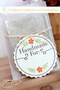 Stamped & Letterpress Tag | Damask Love BLog