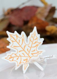 Autumn Letterpress Placesetting Close | Damask Love Blog