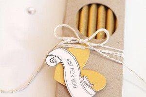DIY Metallic and Rhinestone Pencils packaged close