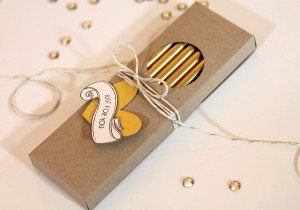 DIY Metallic and Rhinestone Pencils packaged