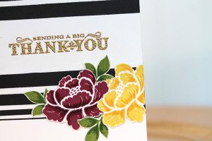 Design Inspired: Floral & Stripes Gold & Bold Close | Damask Love Blog