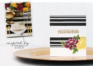 Design Inspired: Floral & Stripes Gold & Bold | Damask Love Blog