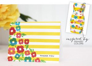 Design Inspired: Floral & Stripes Primary Stripes | Damask Love Blog