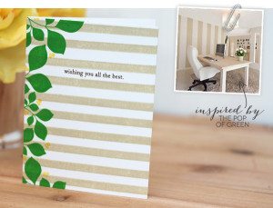 Design Inspired: Floral & Stripes Khaki & Green | Damask Love Blog