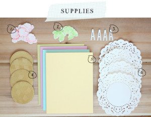 Springtime Monogram Cards Supplies