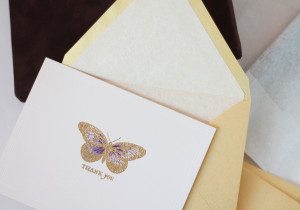 High Society Stationery DIY Butterfly Card and Envelope | Damask Love Blog