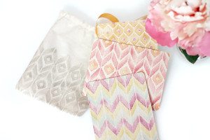 Fabric Front Cards Set : Stamped Ikat | Damask Love Blog