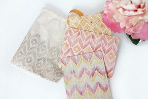 Fabric Front Cards Set : Stamped Ikat | Damask Love Blog