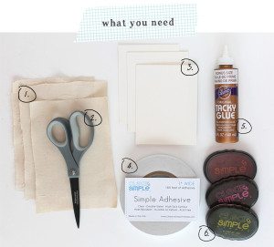 Fabric Stamped Ikat Cards Set | Damask Love Blog