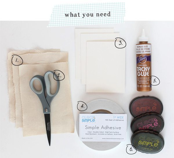 Fabric Stamped Ikat Cards Set | Damask Love Blog