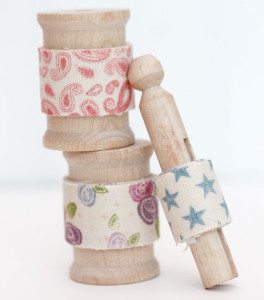 DIY Stamped Fabric Tape | Damask Love Blog