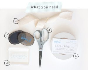 Stamped Fabric Tape with Simple Adhesive | Damask Love Blog