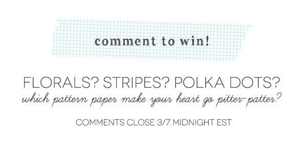 Comment-To-Win-Patterned-Paper