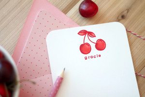 Damask Love Version of High End Children's Note Cards
