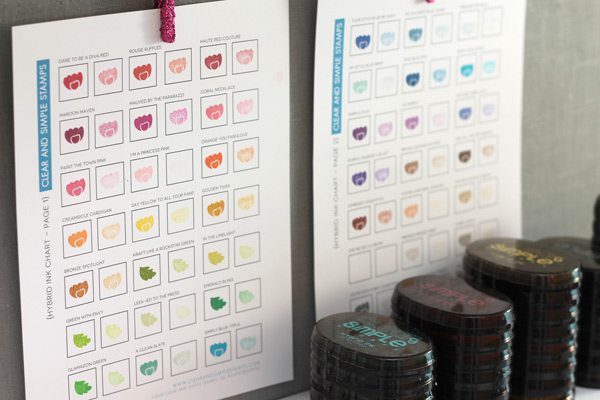 Sample CSS Hybrid Ink Chart | Damask Love