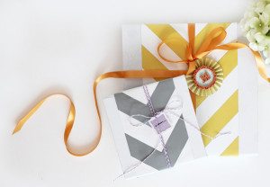 Incredibly Easy Chevron Gift Wrap with Martha Stewart Crafts | Damask Love Blog