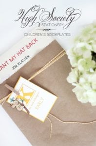 High Society Stationery: Chilldren's Bookplates with Lawn Fawn | Damask Love Blog
