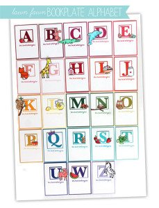 High Society Stationery: Chilldren's Bookplates with Lawn Fawn | Damask Love Blog