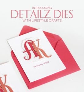 Detailz Dies & Monogram with Lifestyle Crafts | Damask Love Blog