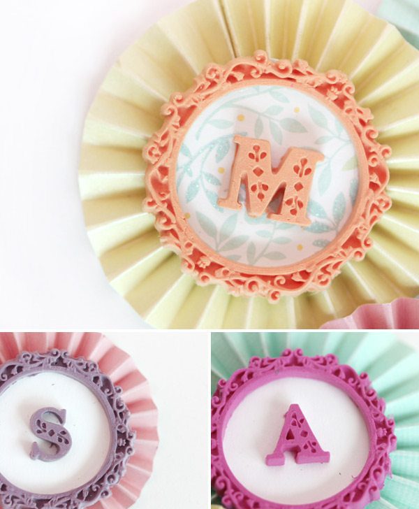 DIY Clay Monogram Medallions with Martha Stewart | Damask Love Blog