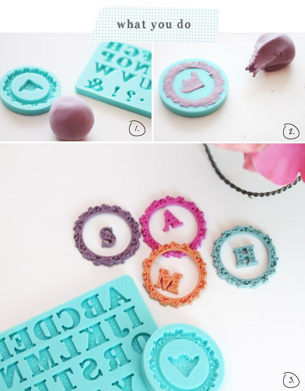 DIY Clay Monogram Medallions with Martha Stewart | Damask Love Blog
