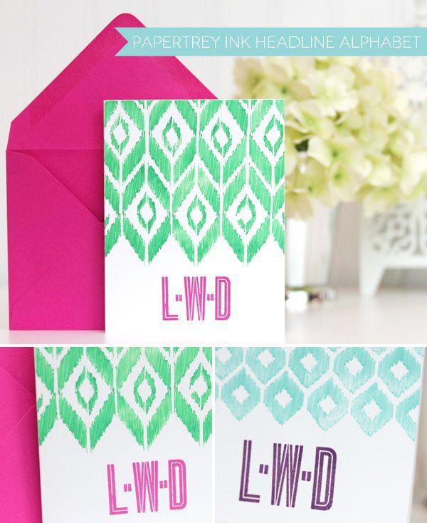 Monograms Made Easy: Favorite Alphabet Stamps | Damask Love Blog