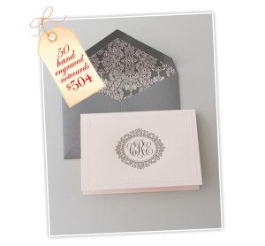 High Society Stationery: Inkjet Embossed Stationery | Damask Love Blog