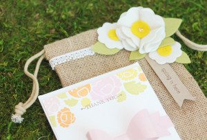 Clear & Simple Stamps Style Watch: Spring Burlap Bag | Damask Love Blog